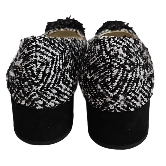 Anne Klein Pom Pom Happy Tweed block heel -never worn - Picture 5 of 6
